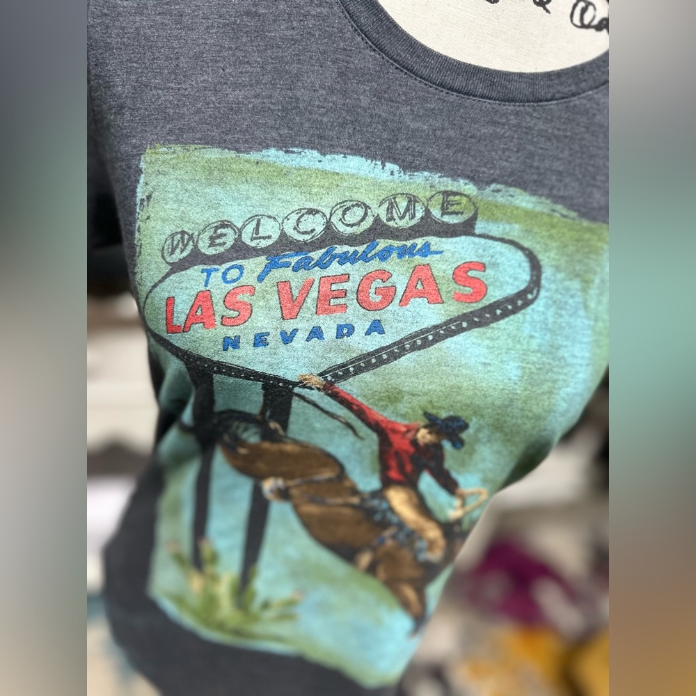 Crazy Train Las Vegas Graphic Tee - Gray
